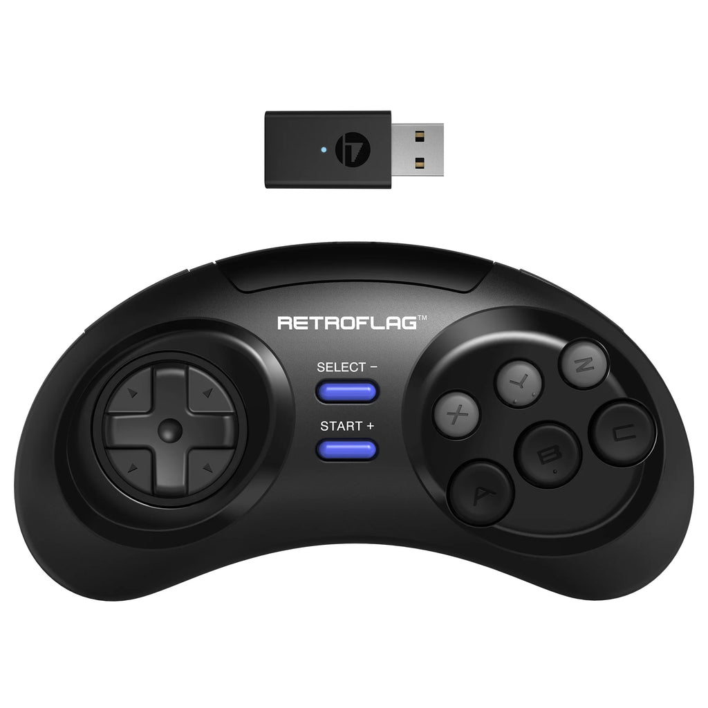 RETROFLAG Classic 2.4G Wireless Game Controller-M Gamepad für Switch, Windows, Sega Genesis mini/MD mini 2 und Raspberry Pi 