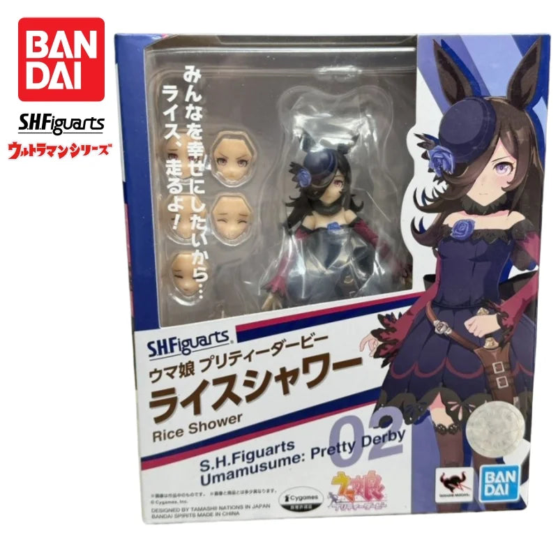 In Stock Bandai Original S H Figuarts Pretty Derby Rice Shower Action Figure Model Doll Brand New Boxed Anime Characters Garage