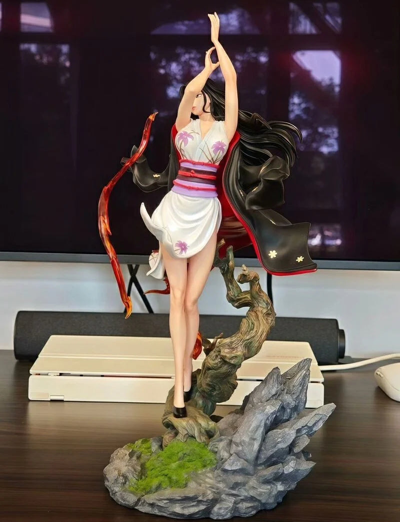 New 36.5cm One Piece Devil Child Nico Robin Double Shaped Pvc Desktop Ornament Large Gk Figure Model Ornament Carving Gift
