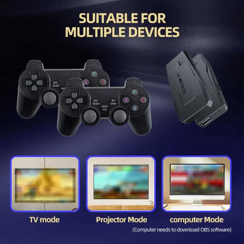 Fba Retro Arcade Video Game Console 4K HD Retro Games Stick For Mame FBA PS1 Arc ...