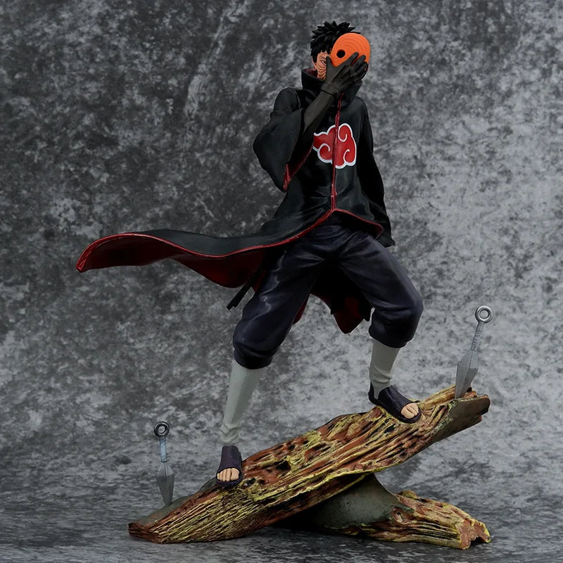 26 cm Anime Akatsuki Uchiha Obito Tobi Battle Ver. GK PVC Actionfigur Statue Sammlung Standmodell Kinderspielzeug Puppengeschenke