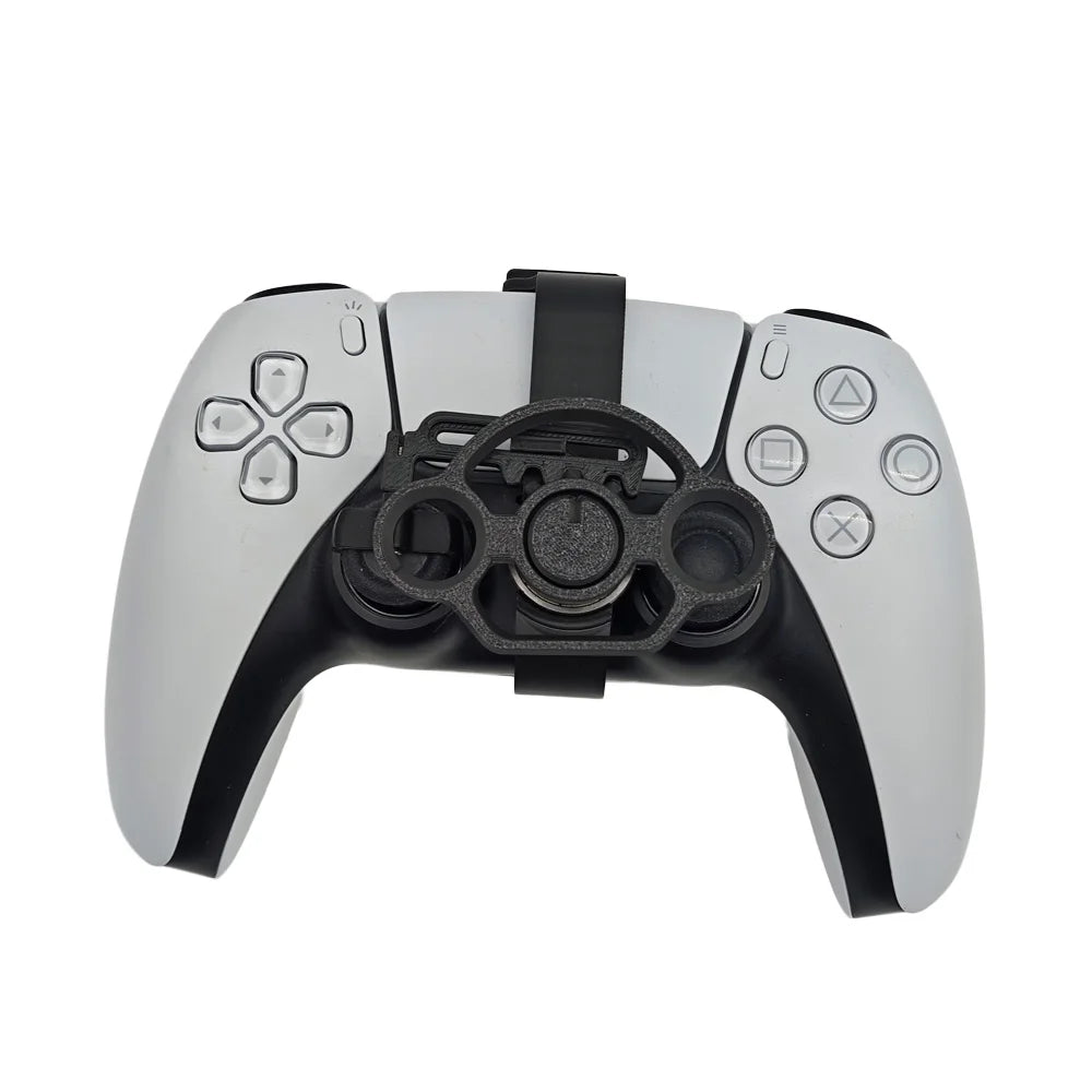 Mini Steering Wheel for PS5 Pro/Slim for PS5 Game Controller Auxiliary Black Replacement 3D Printing Accessories