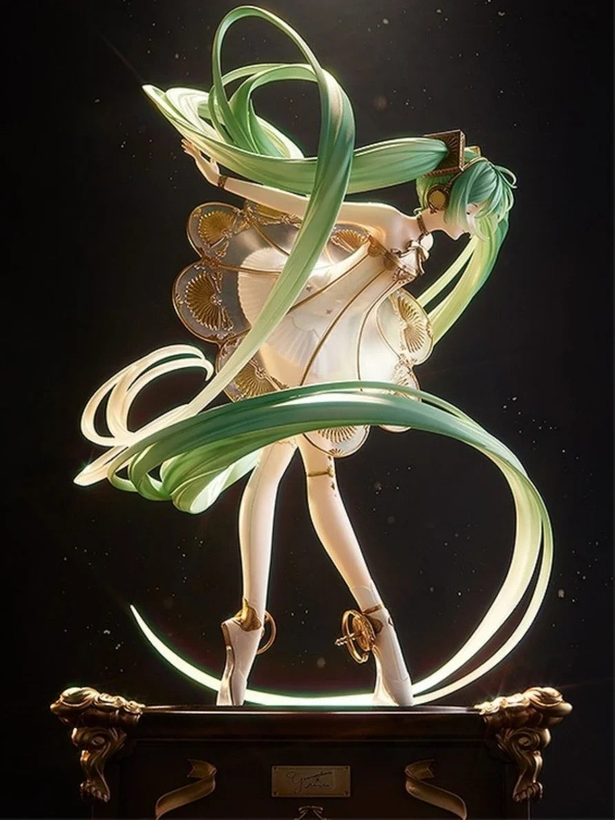 In Stock 2020 Miku Princess 5th Anniversary Anime Hatsune Miku Symphony  Pvc Model Doll Desktop Decoration Model Figure Gift