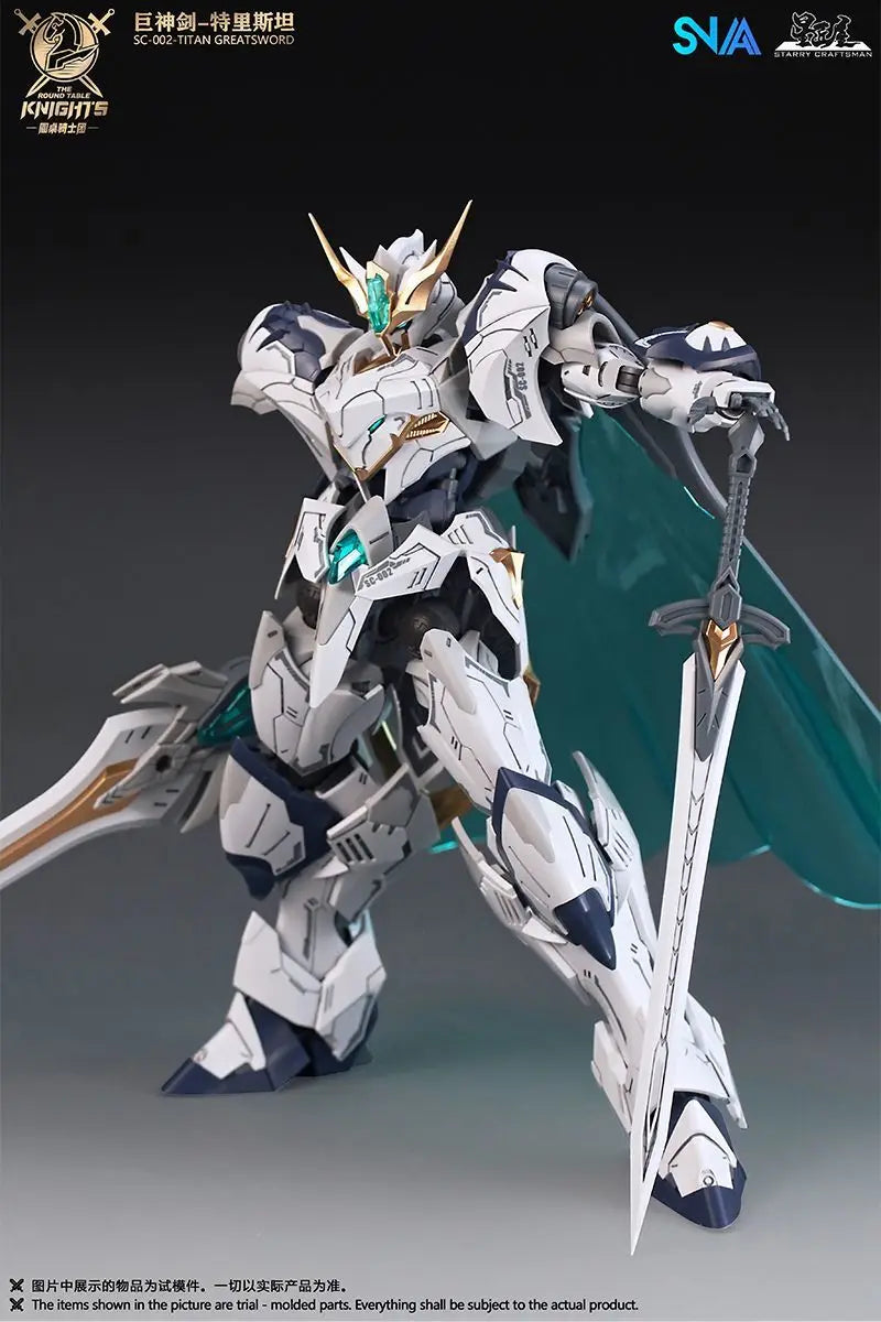 Original Snaa Hg 1/144 Sc-002  Titan Greatsword Tristan Assemble Model Kit The Round Table Knights Action Figure Model Toys Gift