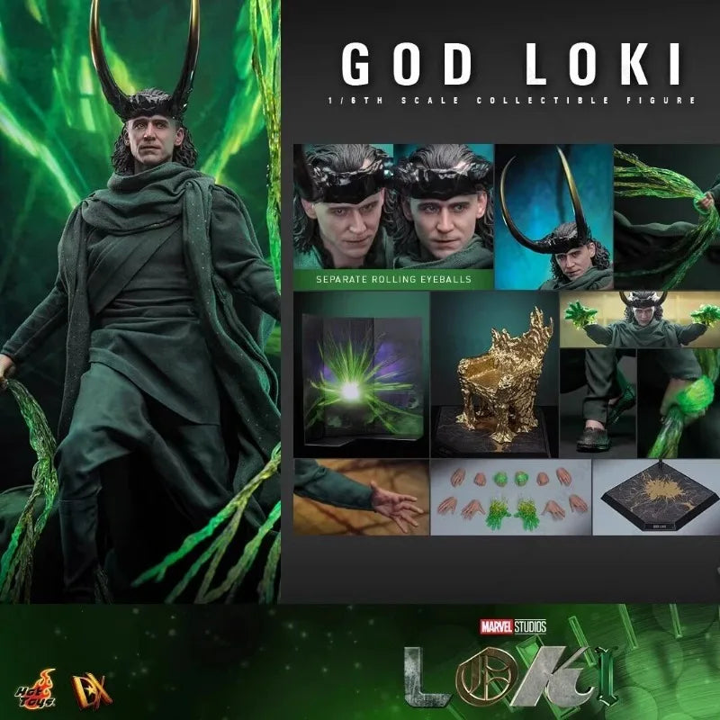In Stock HOTTOYS HT DX40 Loki 2 God Loki GOD LOKI Rubber Hair Edition Mobile Model Gift Collection