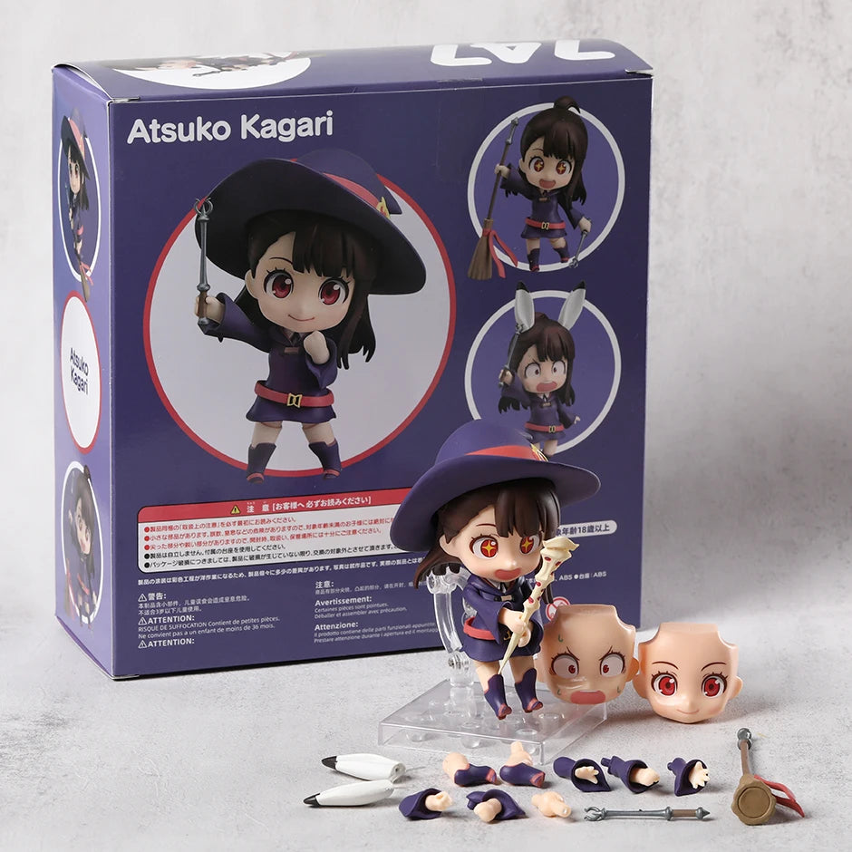 Atsuko Kagari 747 Little Witch Academia Q Face Doll Action Figure Collectible Model Toy Gift