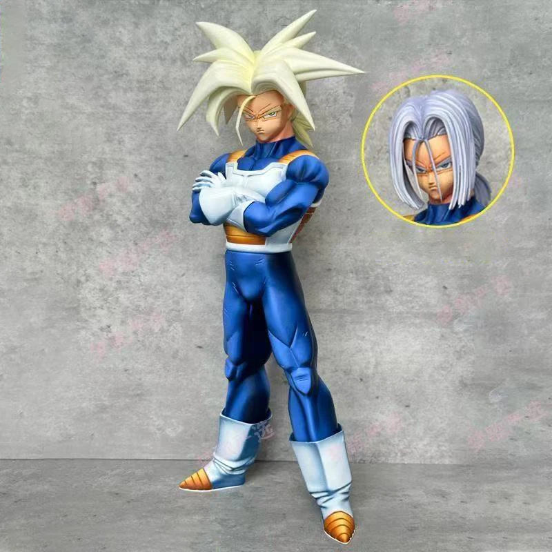 Anime Dragon Ball Z Super Trunks Figure Replaceable Heads Future Trunks Action Figures Pvc Statue Collection Model Toy Gifts