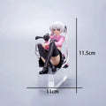 11,5 cm Anime süße Figur Kasugano Sora, wo wir am wenigsten allein sind, sitzen und das Kaninchen umarmen, PVC-Modell, Sammeln Sie Puppen, Spielzeug, Geschenk