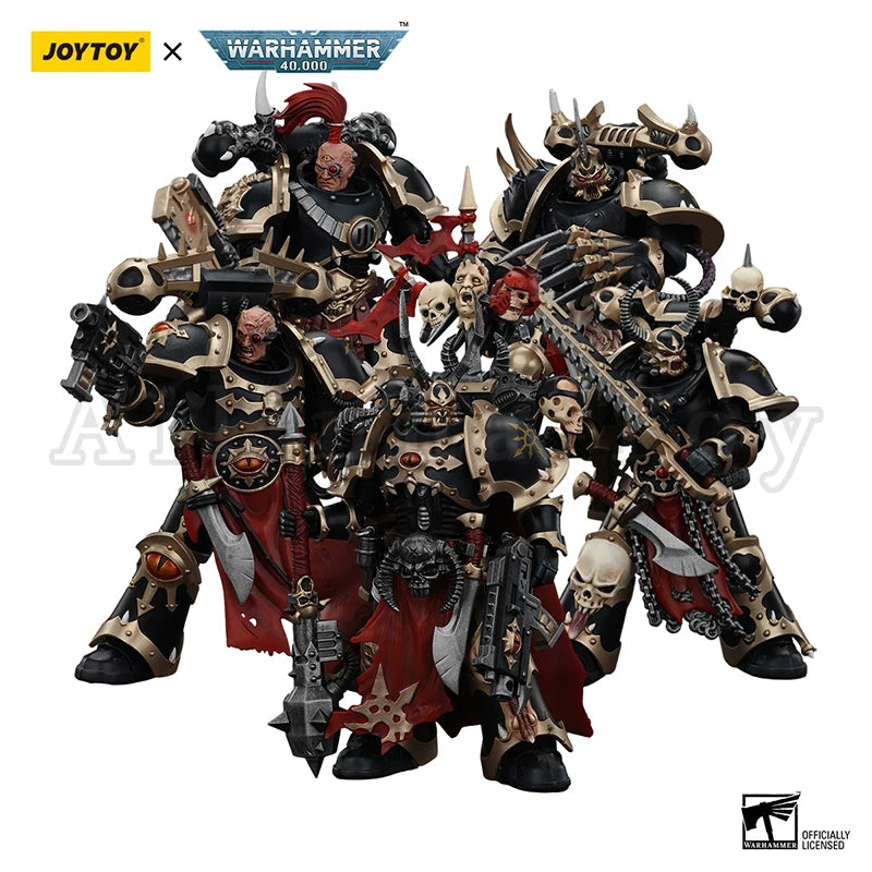 JOYTOY 1/18 Actionfigur 40K Chaos Space Marines Black Legion Chosen Anime Collection Militärmodell