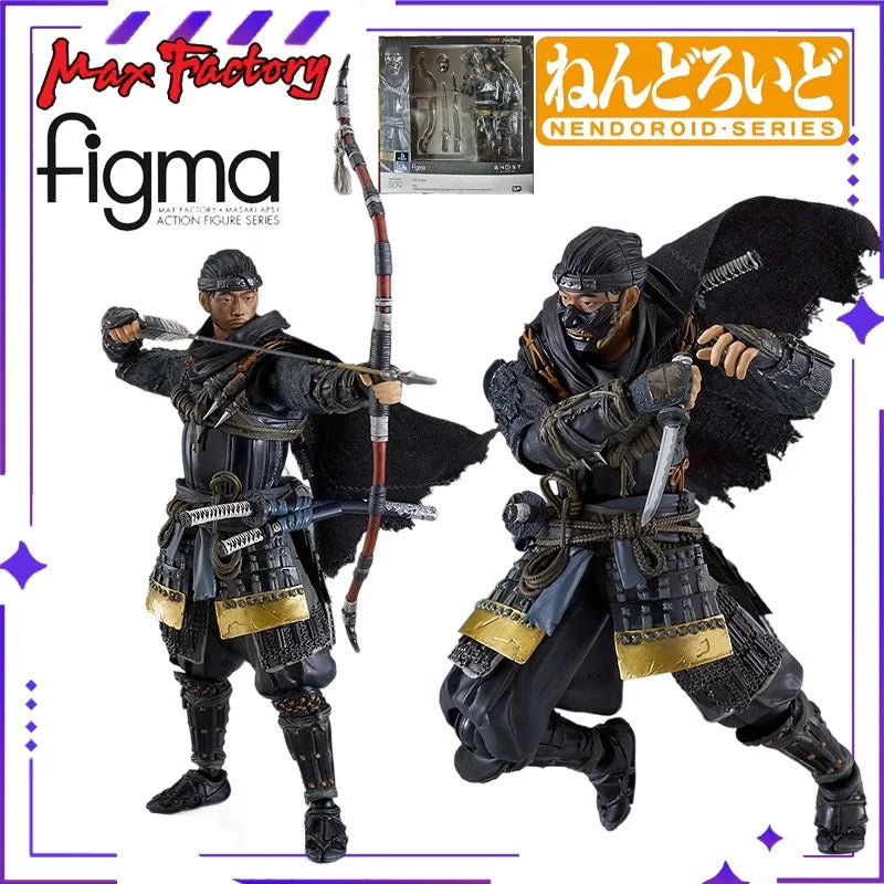 Max Factory Original Figma # 509 Series Ghost of Tsushima Jing Jing Ren Joint Mobile Doll Exquisite Model Handmade Toy Gift