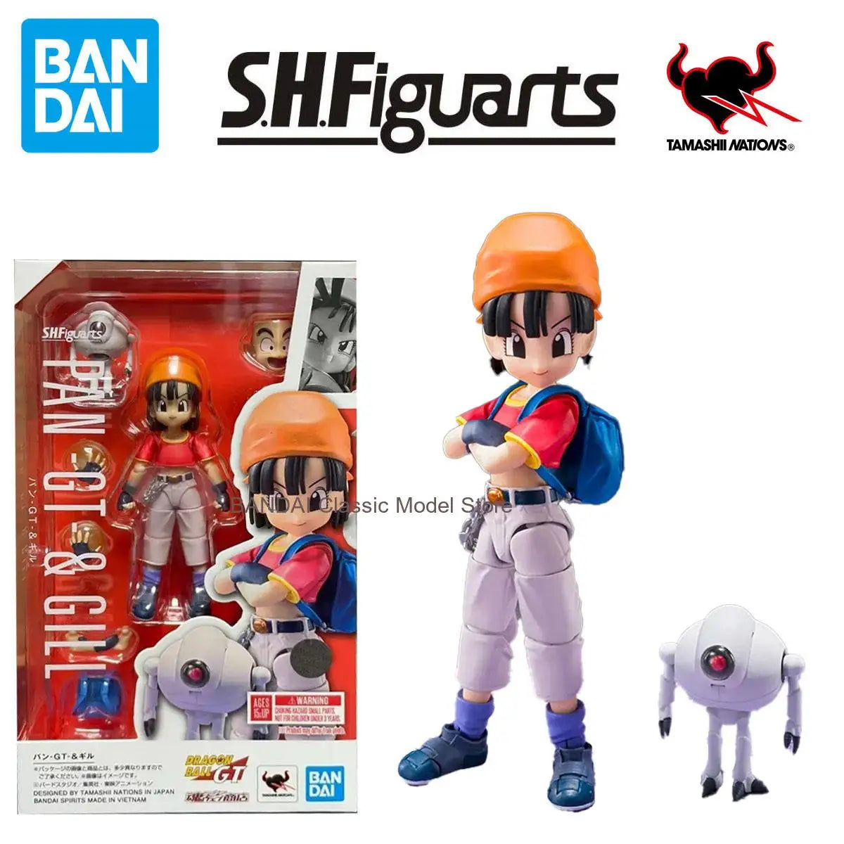 Low Price In Stock Bandai Original Box S.H.Figurats SHF PAN -GT -& GILL NARUTOP99 Edition Anime Action Figure Model Toy Gift
