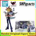Original BANDAI S.H.Figuarts Yami Yugi Yu-Gi-Oh! Duel Monsters Anime Figure Toys PVC Model Collection
