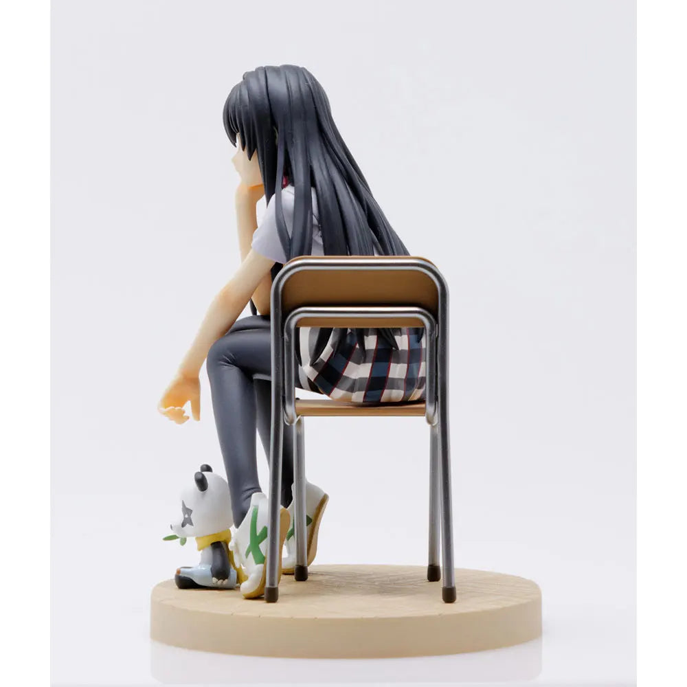 13CM Anime Yahari Ore no Seishun Love Comedy wa Machigatteiru Figure Yukinoshita Yukin Sitting Position Anime Model Toys Gifts
