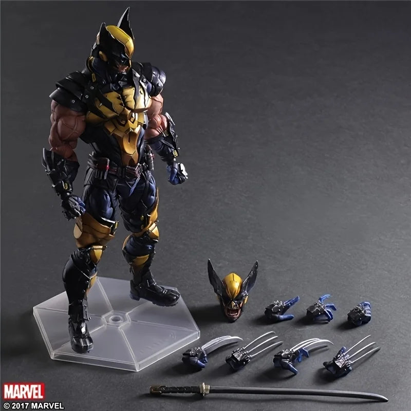 Marvel Genuine Wolverine Wolf Uncle Model Figurine Ornament