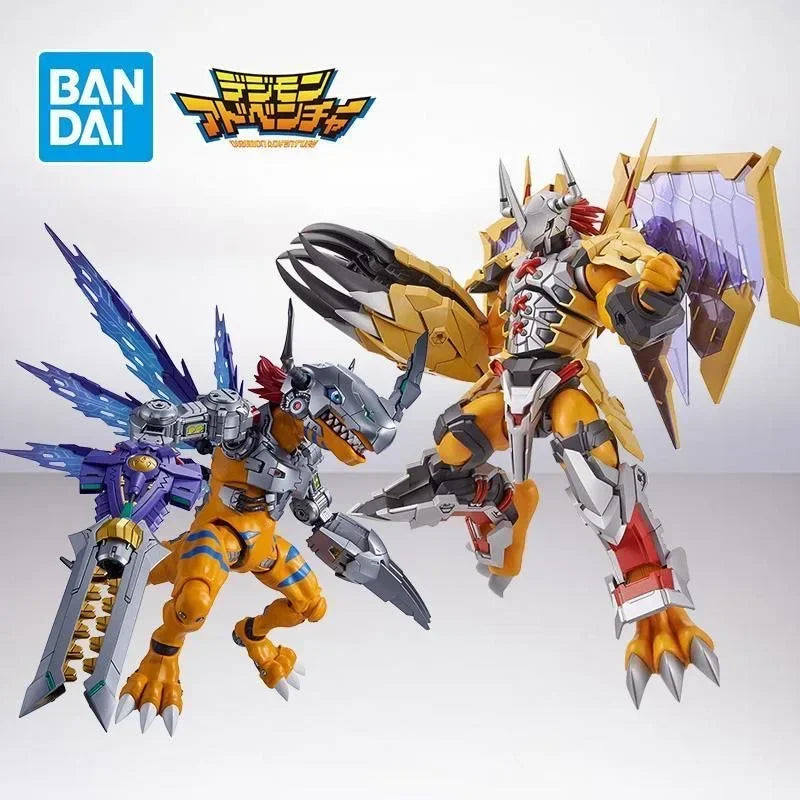 Original Bandai Digimon Adventure WarGreymon Omegamon Beelzebumon Gallantmon Alphamon Paildramon Action Figure Model with box