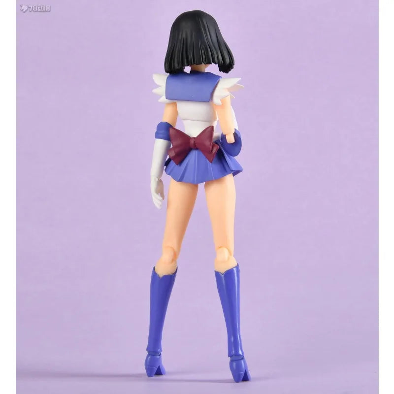 BANDAI Genuine S. H. Figuarts Series Movable Toys Pretty Girl Warrior Series Sailor Pluto and Sailor Saturn Collectibles Gift