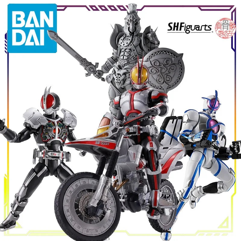 Bandai Original S.H.Figuarts SHINKOCCHOU SEIHOU Series Kamen Rider 555\Mao Erno Anime Action Figure Model Toys Gifts Fo Boys