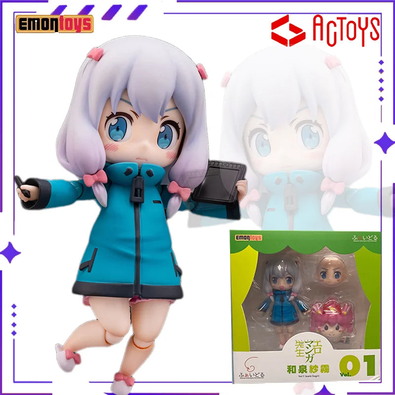 Emontoys Original FAI Mobile Series Erromanga Teacher and Izumi Mist Q-Version Humanoid Toy Model Ornament Exquisite Giftcollect