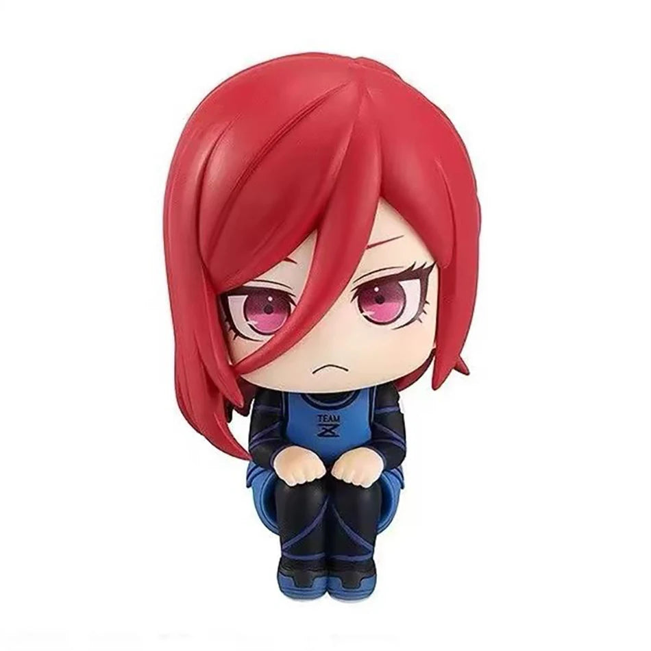 10cm Blue Lock Look Up Q Version Isagi Yoichi Bachira Meguru Chigiri Hyoma Nagi Seishiro PVC Action Figure Model Toys Kids Gifts