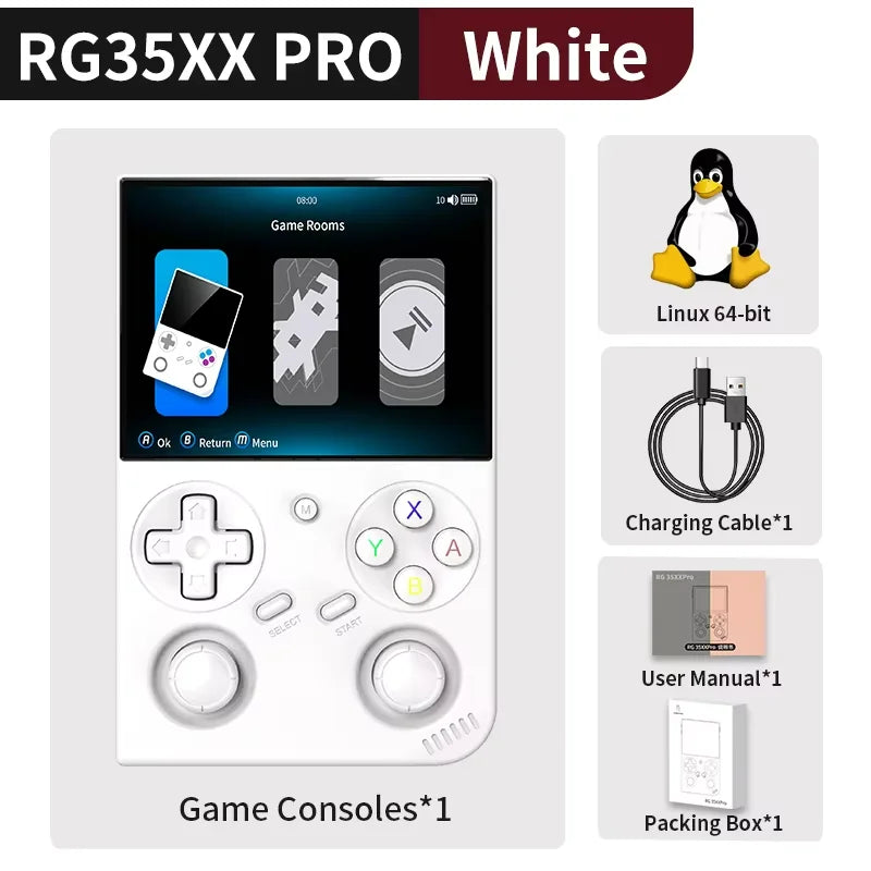 ANBERNIC RG 35XXPro Retro Handheld Game Console RG35XX Pro Gaming Player Support RixelHK WiFi Streaming Controller HD TV Output