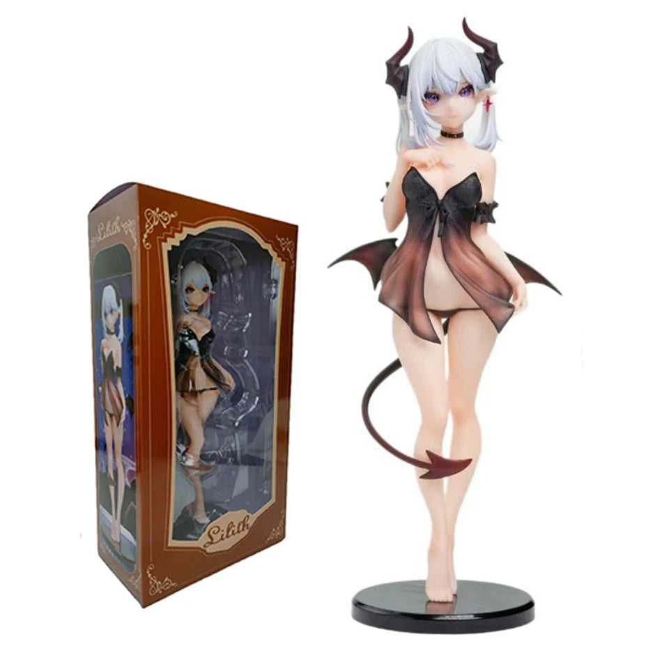 28см NSFW Insight Little Demon Lilith Nude Girl Tsuishi Eye ver PVC аниме екшън фигурка играчки колекция за възрастни модел играчки подарък