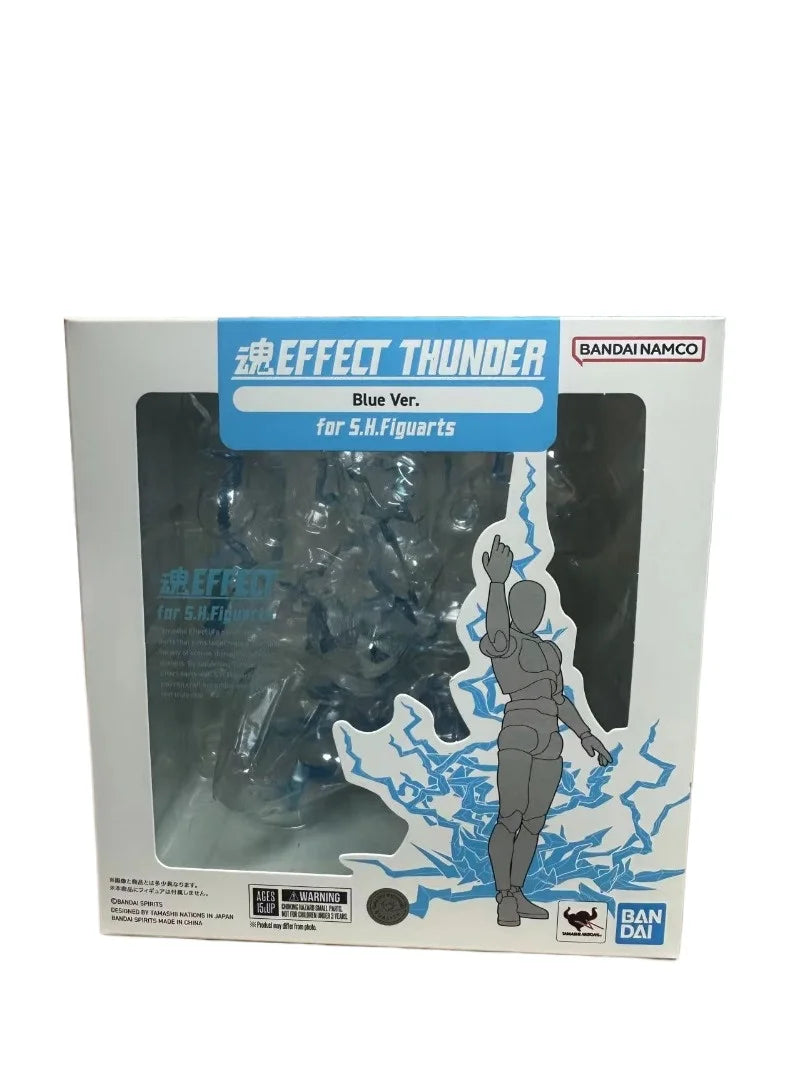 In Stock Bandai Original SHF Soul EFFECT Blue Lightning Effects Accessories Special Effects Anime Action Figures Toys Gifts