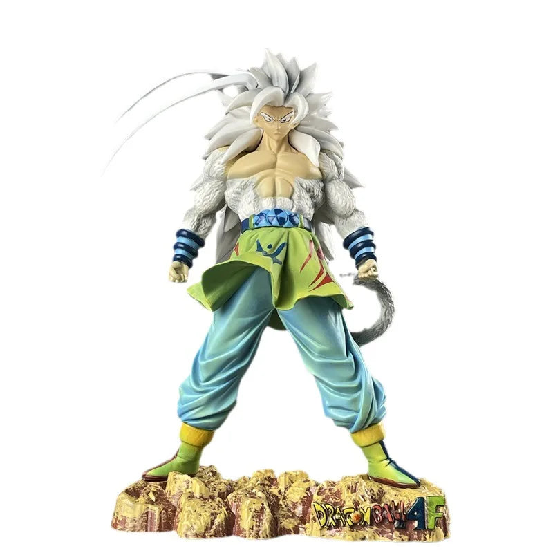 24CM Dragon Ball Z Son Goku Figure DBZ Super Saiyan 5 Anime Ssj5 Figurine Pvc Statue Collectible Desktop Model Doll Gift Toy