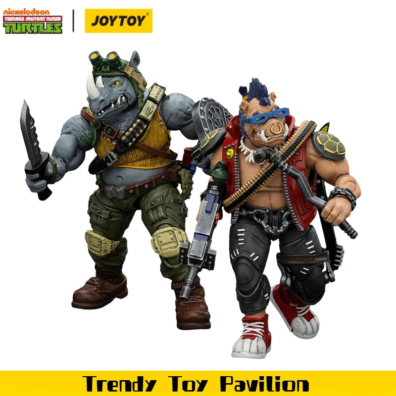 【Pre-sale】JOYTOY TMNT-Rocksteady TMNT-Beebop 2PCS 1/18 Action Figure Toys