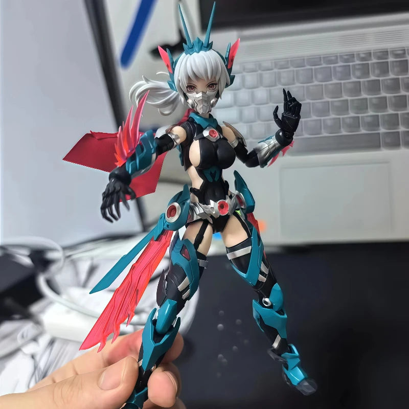 For Fans Collector Nuke Matrix Cyber Forest Cyclone Hopper Yip Fung Sim Dual Body Mecha Girl Model Kit With Cyber Motorcycle