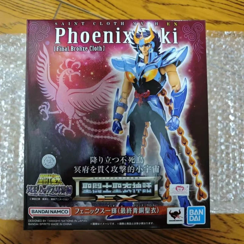 Bandai Original Holy Cloth Myth Animation Character Phoenix Ikki Action Figure Toy Children's Gift Collection Model Ornament