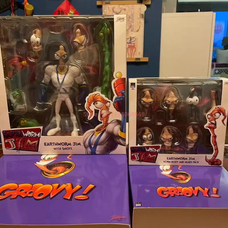 Hot Original Earthworm Jim 2.0 Pdna 1/12 Psy Crow Bob The Killer Action Figure Worm Body Psy-Crow The Killer Collectible Toy