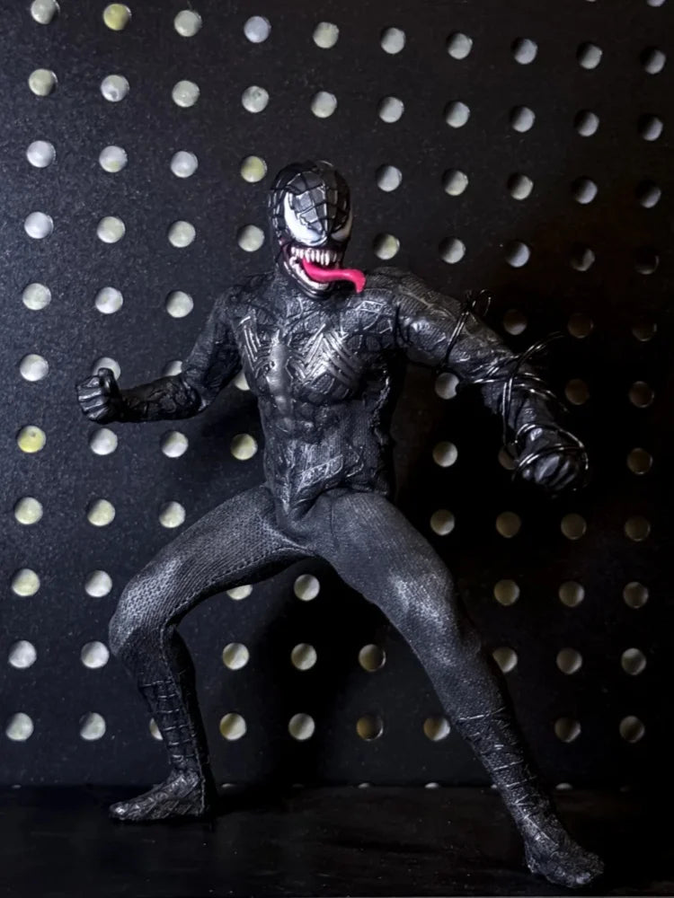 Sawtooth Toys Venom Spider-Man 6in Studio 1/12 Scale Symbiotic Variant Action Figure Anime Model Trendy Desktop Ornament Gifts
