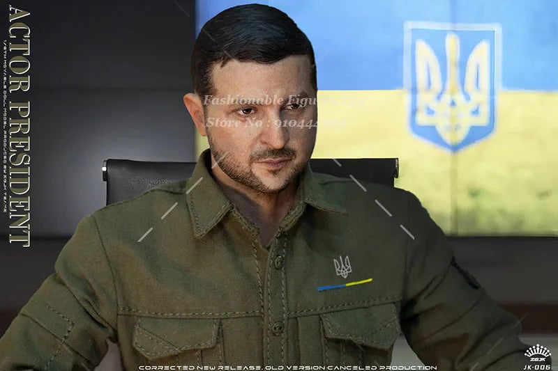 ZGYKTOYS JK-006 1/6 Men Soldier Actor President Combat Suit Head Carving Accessory Fit Diy 12Inch Action Figure Model Toys