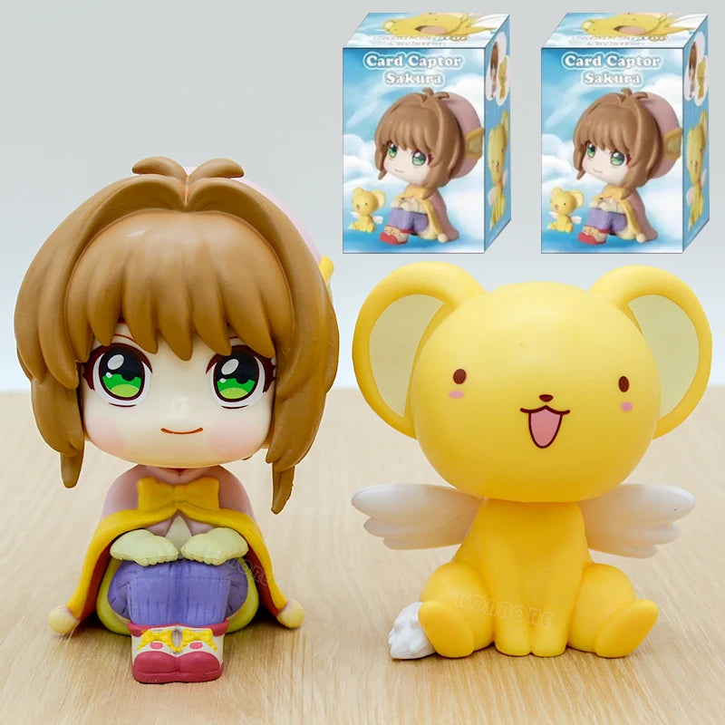 22cm Cardcaptor Sakura Sakura Kinomoto Nurse Anime Girl Figure Card Captor Sakura Kerberos Action Figure Model Doll Toys Gifts