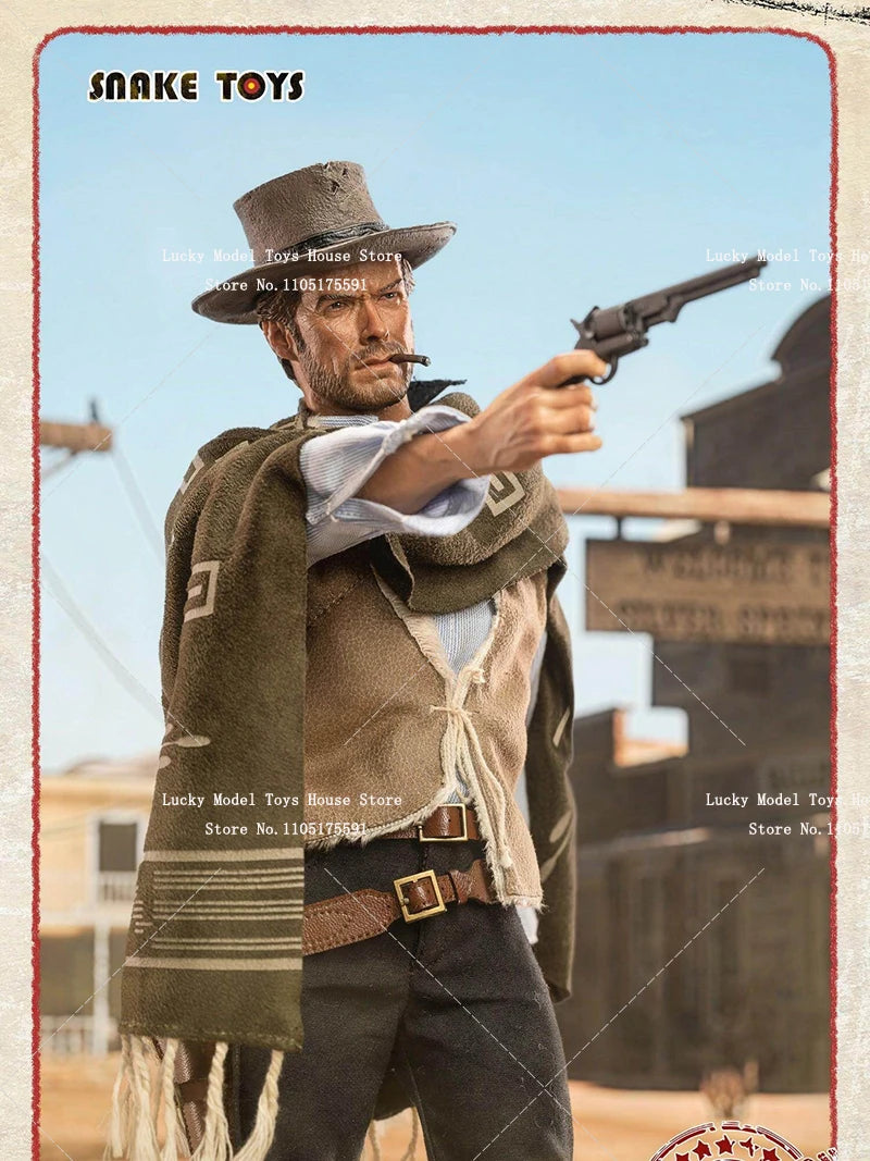 SNAKE TOYS Deluxe Version SCB01 1/6 The Western Cowboy The Good Clint Man Cloth Action Figure Peaceful Protector 12inch Soldier