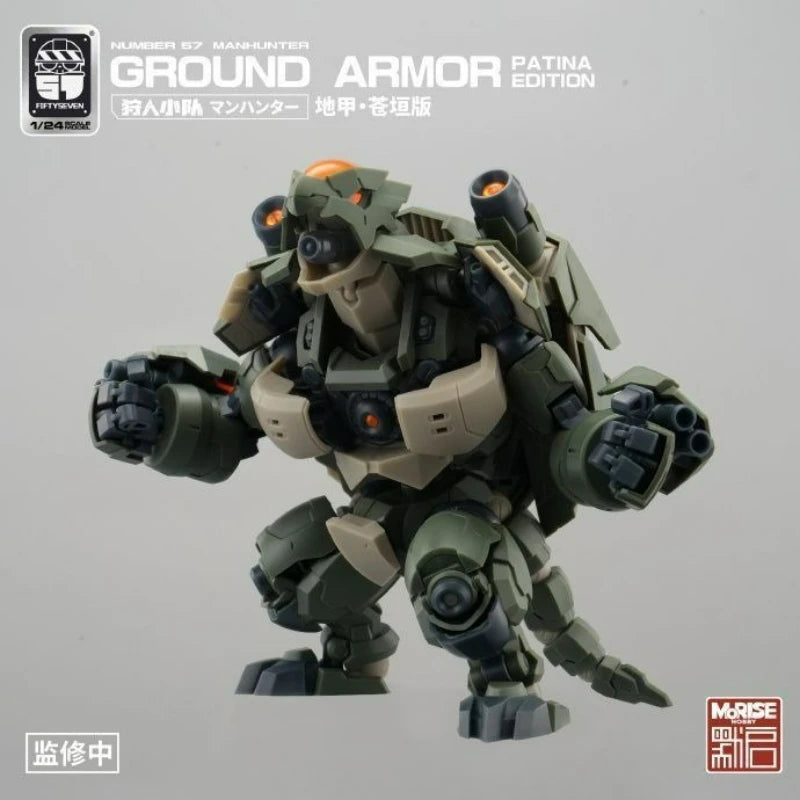 FIFTYSEVEN Number 57 No.57 Manhunter GROUND ARMOR PATINA Edition Turtle 1:24 Assemble Model in 3 Turtles Action Figures Toy Gift