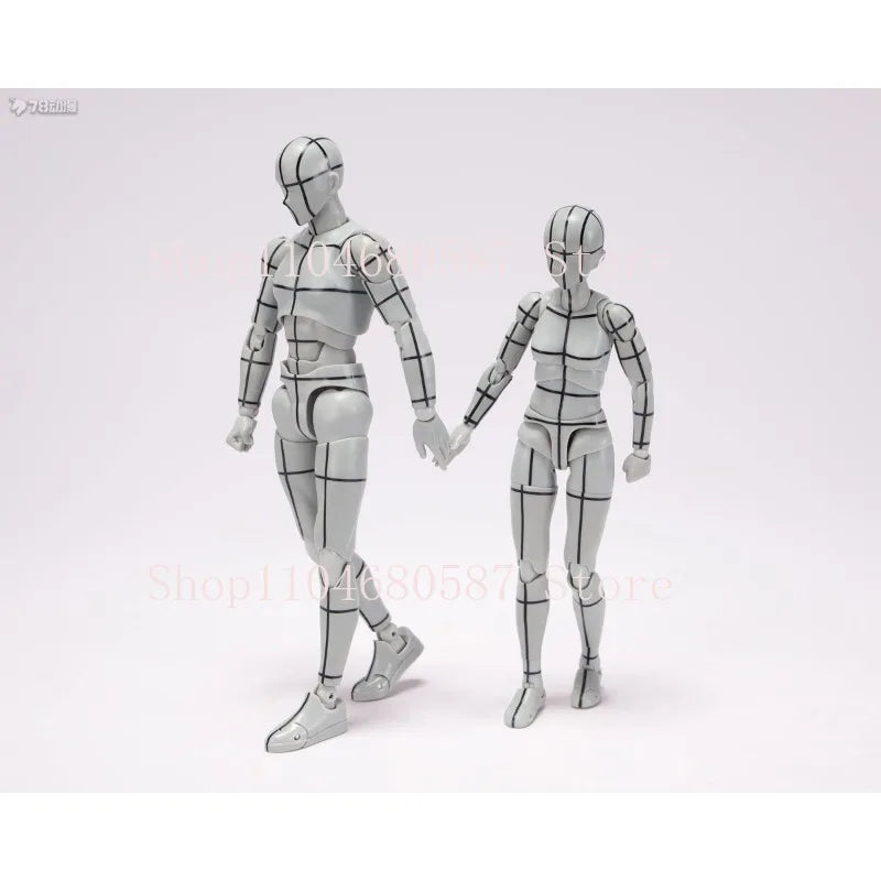 Bandai S.H.Figuarts Body Kun&Body Ma Gray Color Ver. Wire Frame Sports Version Action Figure Collection Model Toy Gift Hobby