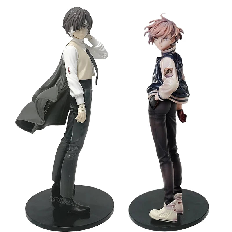 20cm Bungou Stray Dogs Nakahara Chuuya Anime Figure Dazai Osamu Action Figure Edogawa Rampo Figurine Collectible Model Doll Toys
