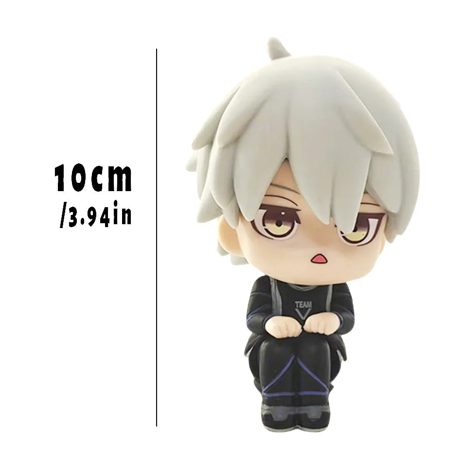 BLUE LOCK Action Figures Isagi Yoichi Bachira Meguru Anime Figure Q Version Figurine PVC Collectible Model Kids Doll Toys Gifts