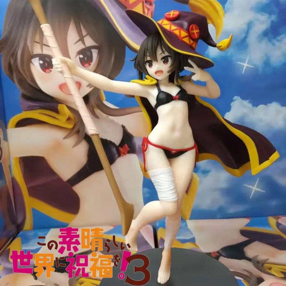 Megumin Action Figure 23cm - God's Blessing on This Wonderful World Cute Figurine Gift for Girls Model Toy