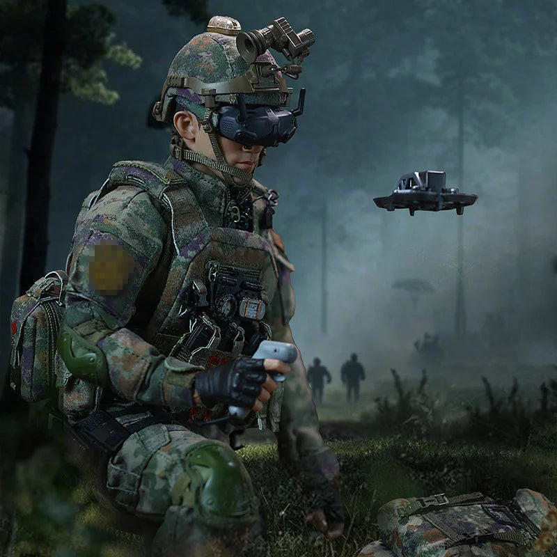New 1 /6 Scale Action Figure  Paratrooper Special Forces with Military Dog Collectible Model Display Decoration Collector's Item