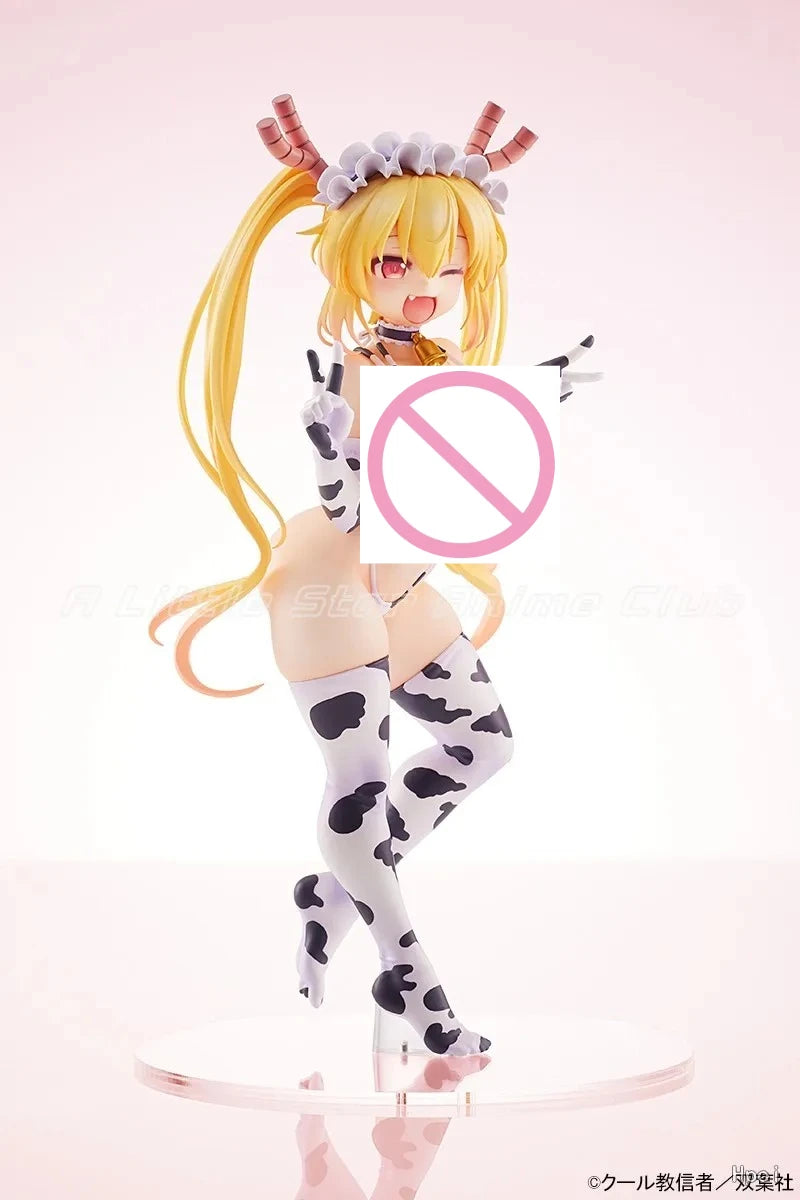 In Stock Original AMAKUNI Miss Kobayashi's Dragon Maid Tohru Cow Swimsuit Anime Figure Collection Model Gift Toys