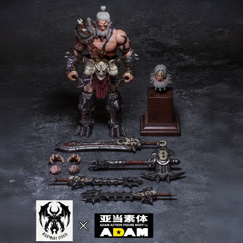 Hot Sale Nightmare Studio D20 1/12 Scale Classic Game Characters Barbarian Male Warrior Full Set 6inch Action Figures Toy Gifts