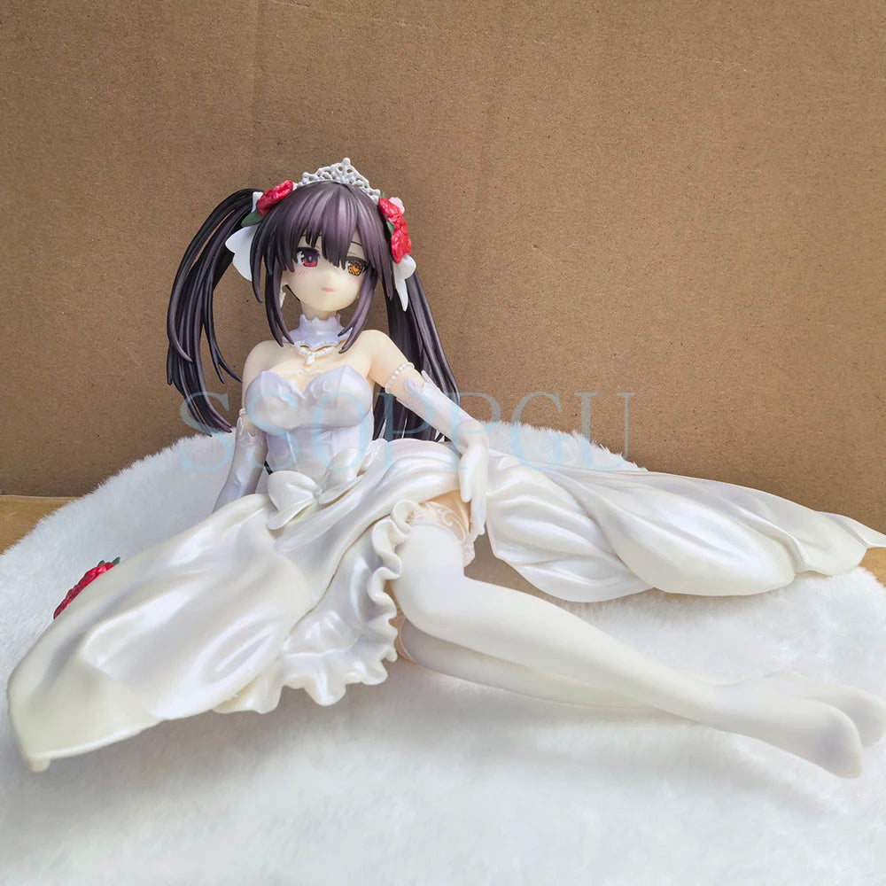 KDcolle Date A Live Figure Tokisaki Kurumi Nightmare Wedding Dress Anime Girl PVC Action Figure Toy Statue Collection Model Doll