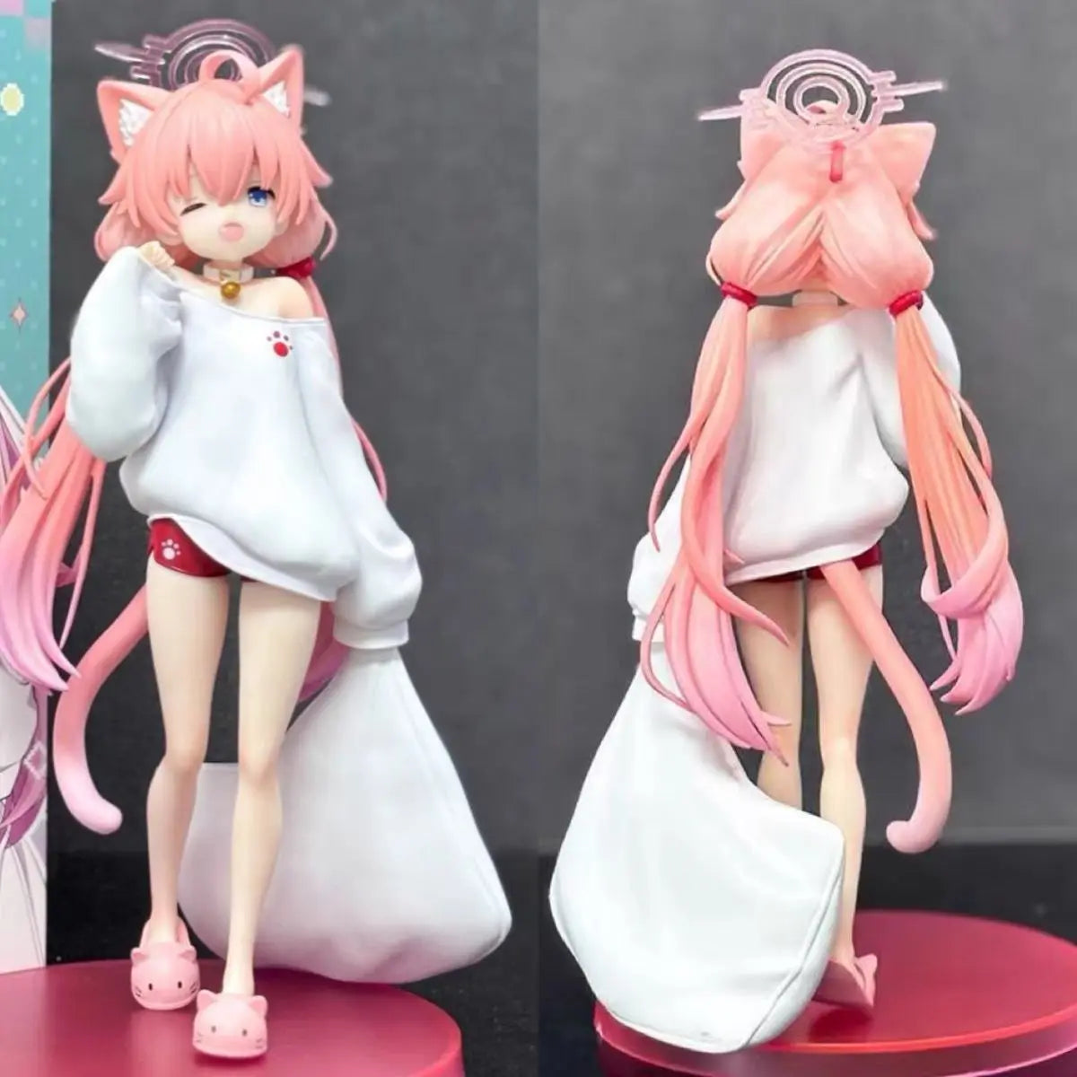 High Quality Blue Archive Sunaookami Shiroko Pajamas Replica Anime Figures Game Models Statue Girl Models Collectible Ornaments