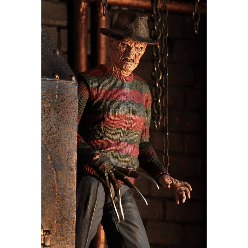 NECA Nightmare on Elm Street Ultimate Part 2 Freddy 7" Scale Action Figure (Freddy's Revenge) Model Doll Garage Kit