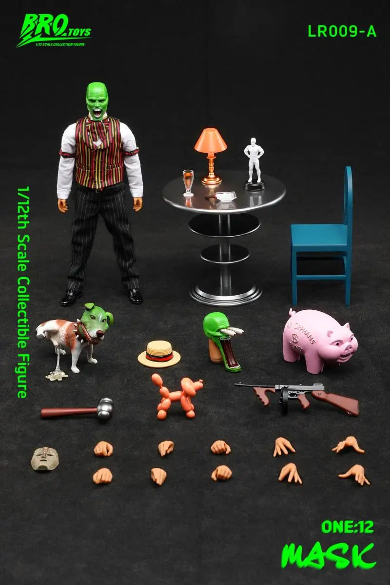 In Stock Original BROTOYS LR009 The Mask Stanley Ipkiss Movability Model Toys Cloth Clothing 1/12th Scale Collectible Figure
