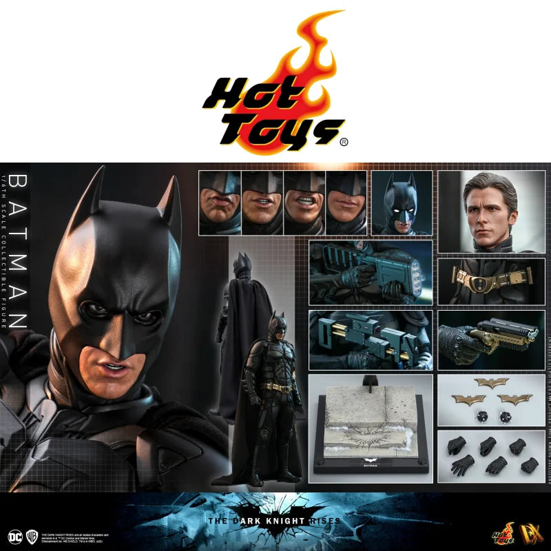 In Stock HOTTOYS HT DX19 Dark Knight Bell Edition DX19 Batman 3.0 Bat MMS591 Bat Motorcycle Action Figure Model Toys