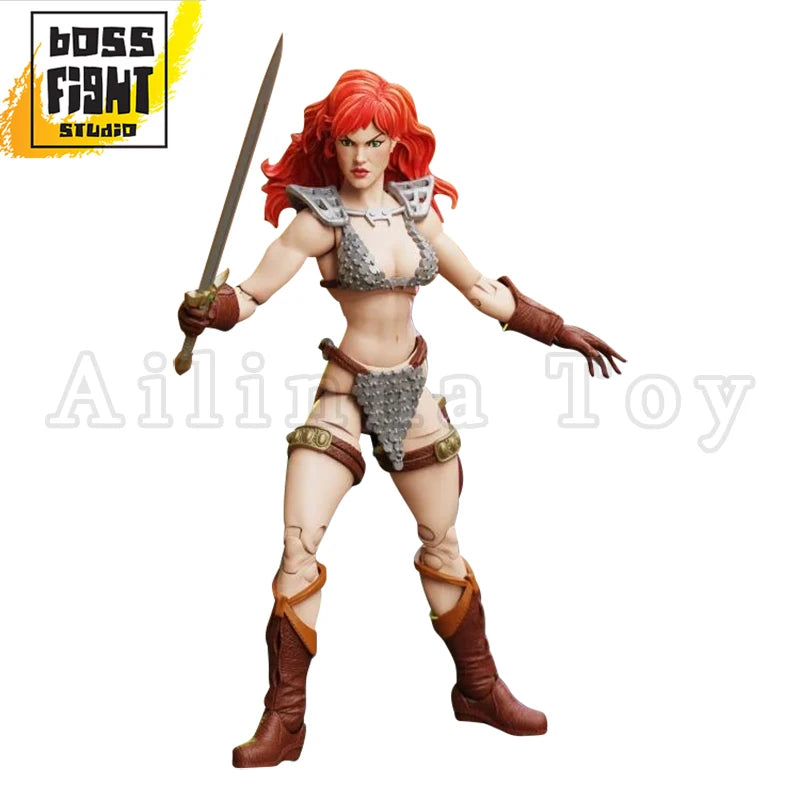 [Pre-Order]Boss Fight Studio BFS 1/18 Action Figure Red Sonja Hero H.A.C.K.S. Red Sonja Anime Model For Gift