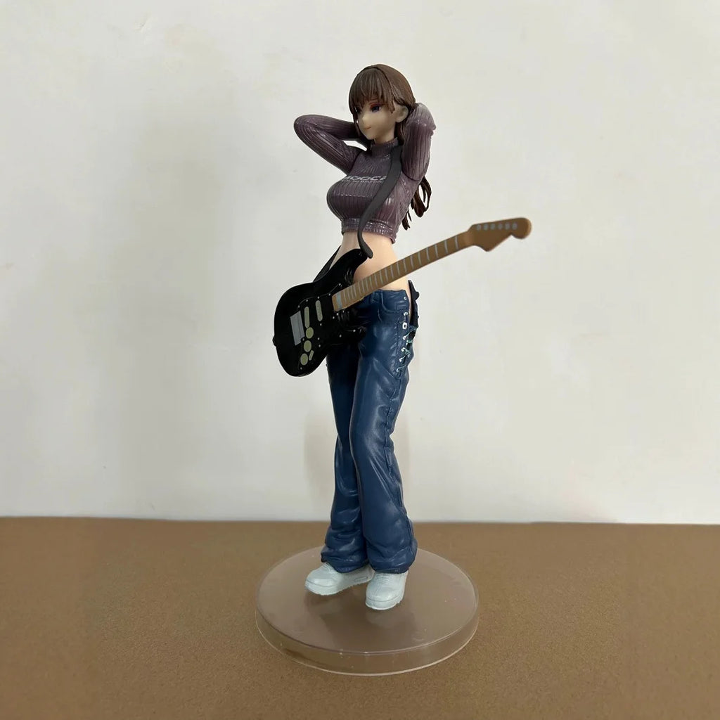 23cm BOCCHI THE ROCK Guitar Sister Beautiful Girl Anime Handmade Action Figures Desktop Case Decoration Ornament Gift